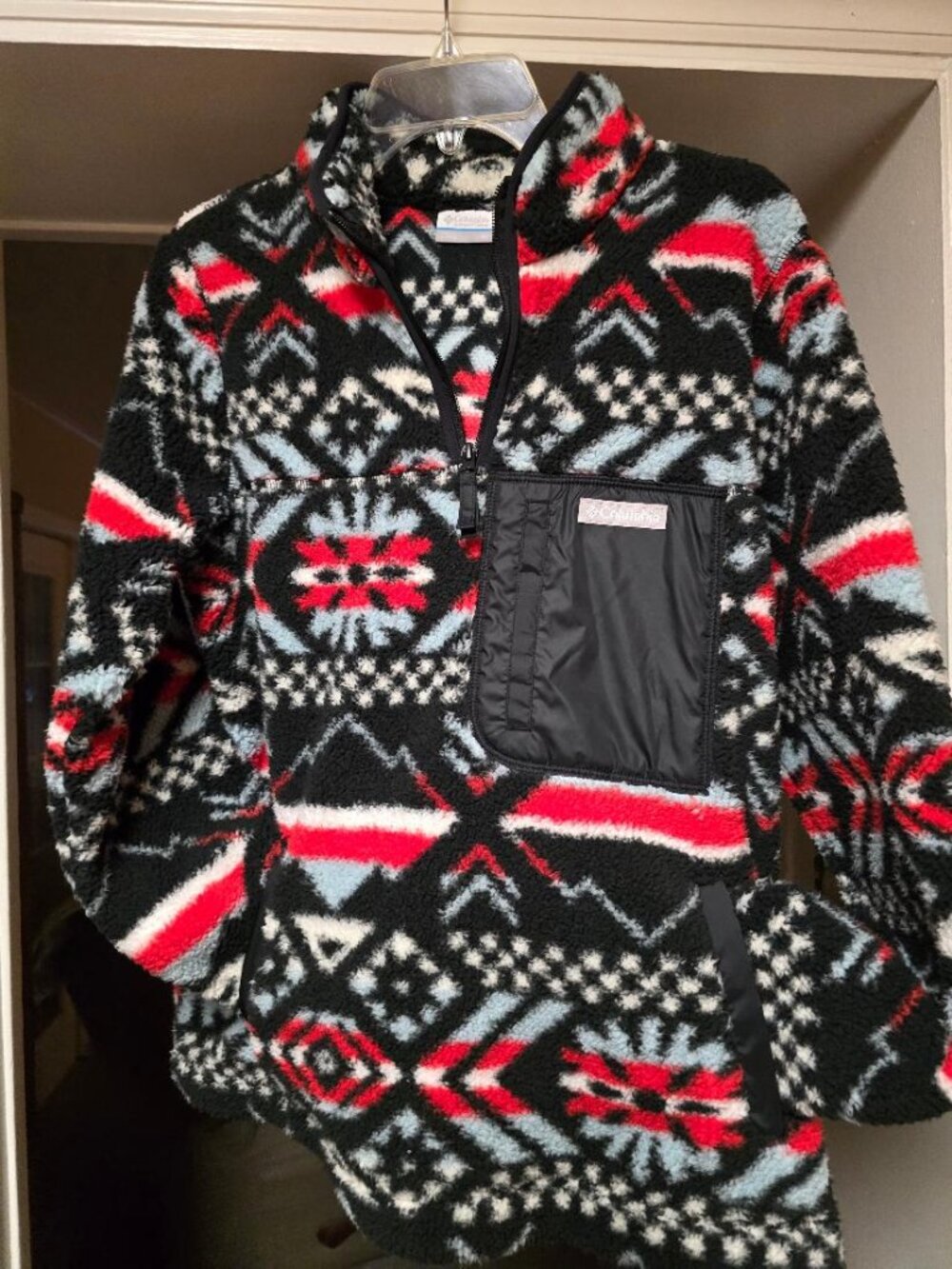 Columbia Black Sherpa 1/4 Zip - New w/o Tags
